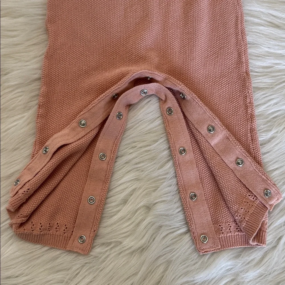 Janie & Jack Baby Ruffle Collar One-Piece Peach Pink Color Size 6-12 Months